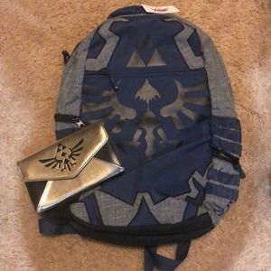 Zelda Backpack and Zelda Clutch Wallet